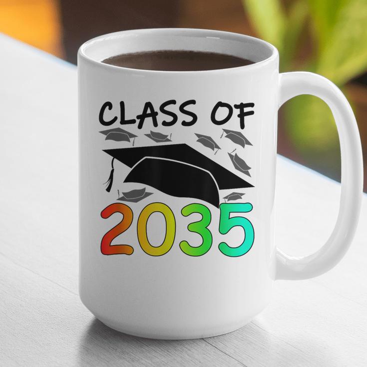 Graduation Class Of 2035 Hand Prints Space Pre-K -12th Grade Graphic Print Coffee Mug