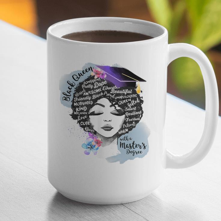 Graduation Masters Degree Woman Queen Graduate 2025 Graphic Print Coffee Mug