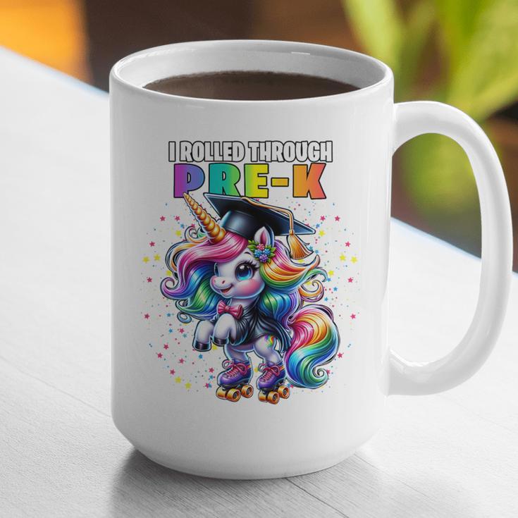 Graduation Pre-K Unicorn Roller Skate Girls Preschool Grad Graphic Print Coffee Mug