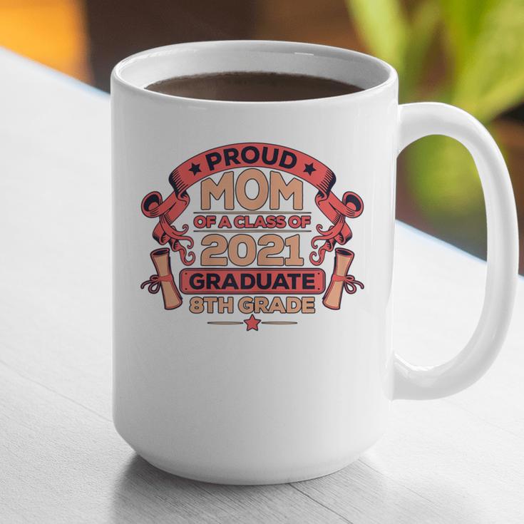 Graduation Proud Mom Of 8th Grade Graduate Graphic Print Coffee Mug
