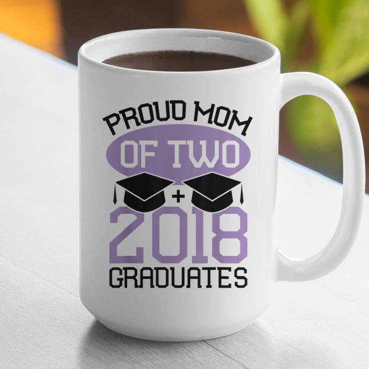 Graduation Shirt For Mom Of Twins Proud Mom Twins Tee Graphic Print Coffee Mug