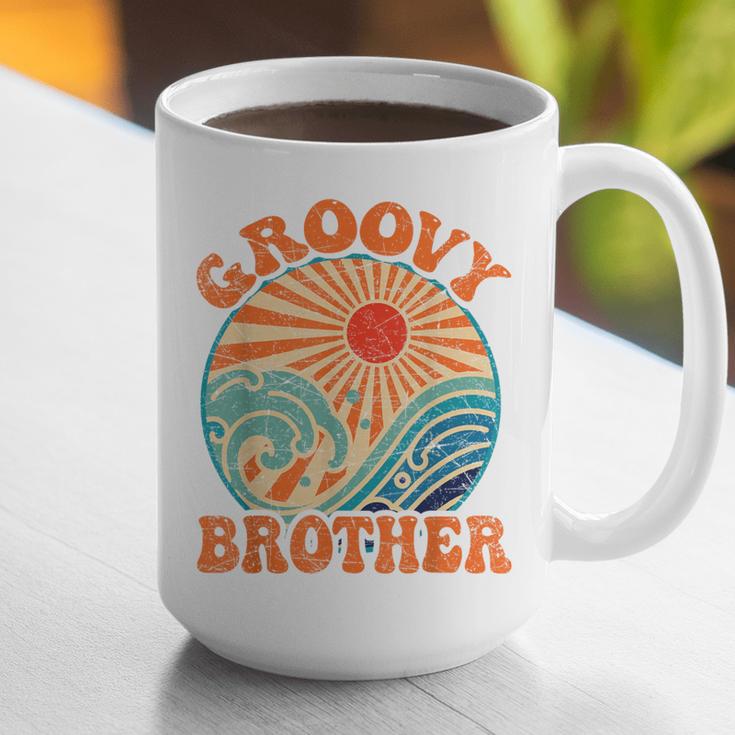 Groovy Brother 70s Aesthetic Nostalgia 1970's Retro Brother Graphic Print Coffee Mug