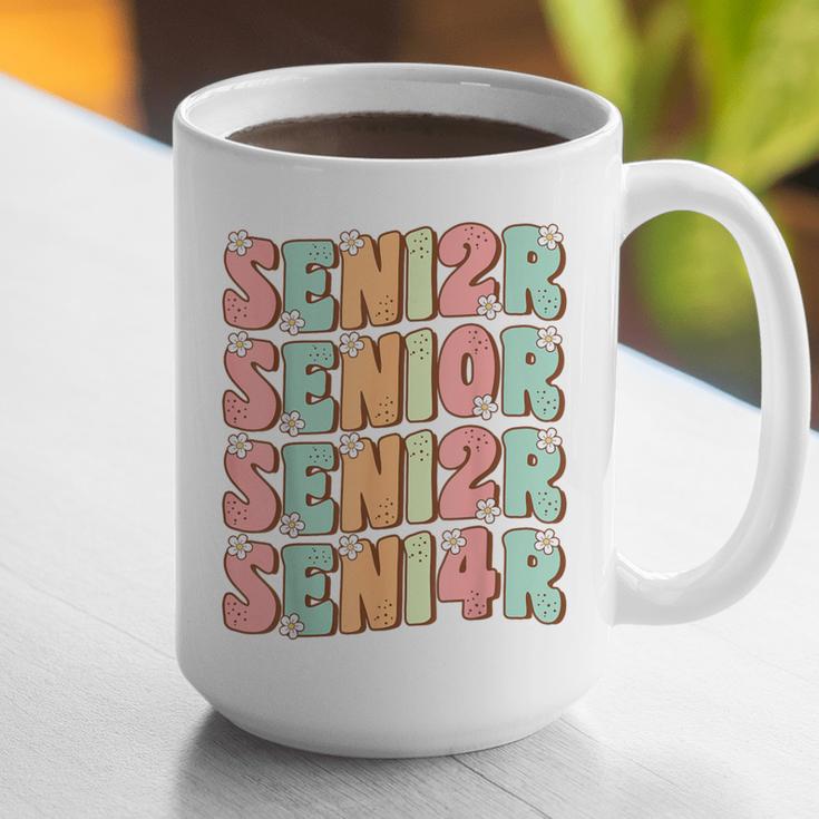 Groovy Senior Graduation Cute Groovy Senior Class Of 2024 Graphic Print Coffee Mug