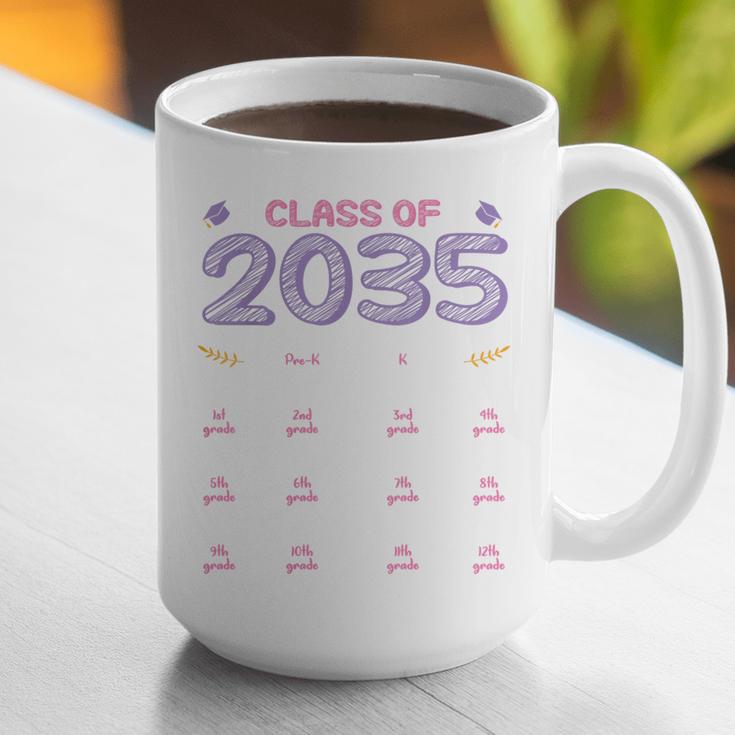 Grow With Me Graduation First Day Of School Class Of 2035 Graphic Print Coffee Mug