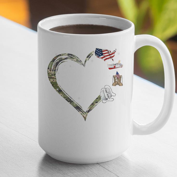 Heart Coast Guard Wife Coast Guard Graduation Wife USCG Wife Graphic Print Coffee Mug