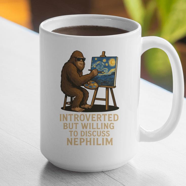 Introverted But Willing To Discuss Nephilim Graphic Print Coffee Mug Introverted But Willing To Discuss Nephilim Graphic Print Coffee Mug