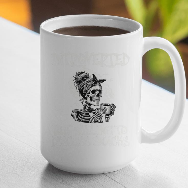 Introverted But Willing To Discuss Snacks Coffee Premium Graphic Print Coffee Mug Introverted But Willing To Discuss Snacks Coffee Premium Graphic Print Coffee Mug