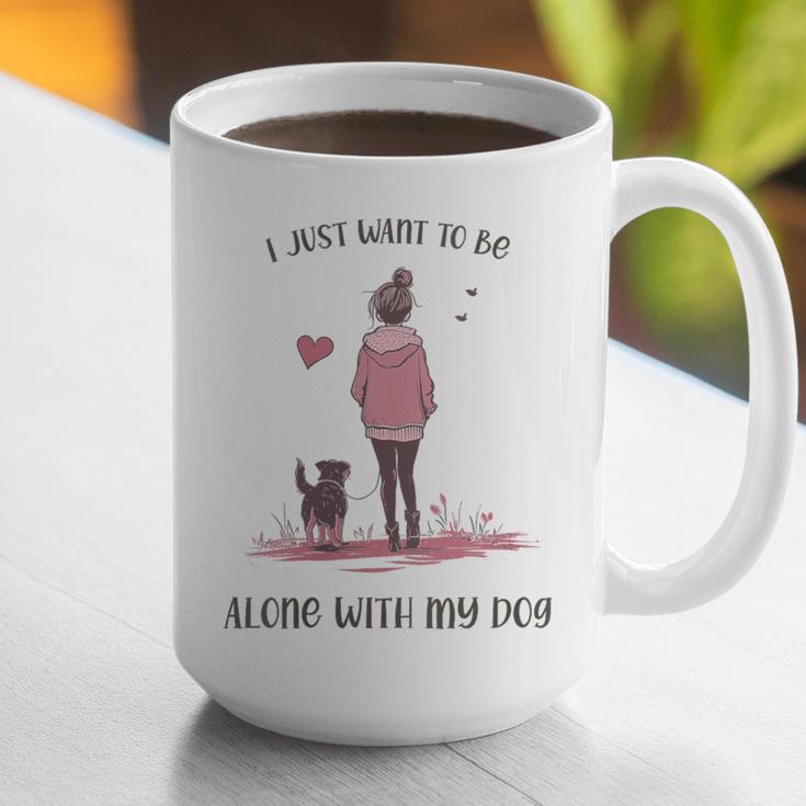 I Just Want To Be Alone With My Dog For Introvert Dog Mom Graphic Print Coffee Mug I Just Want To Be Alone With My Dog For Introvert Dog Mom Graphic Print Coffee Mug