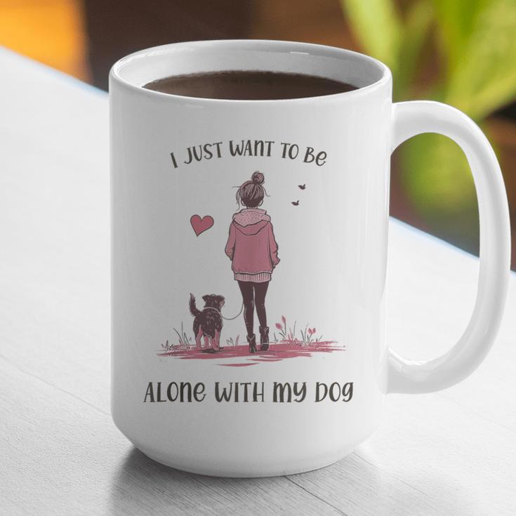 I Just Want To Be Alone With My Dog For Introvert Dog Mom Graphic Print Coffee Mug I Just Want To Be Alone With My Dog For Introvert Dog Mom Graphic Print Coffee Mug