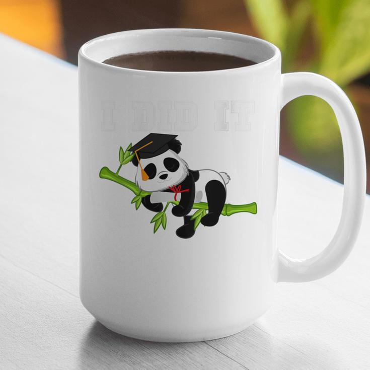 I Did It Kawaii Panda With Graduation Cap Diploma Graphic Print Coffee Mug