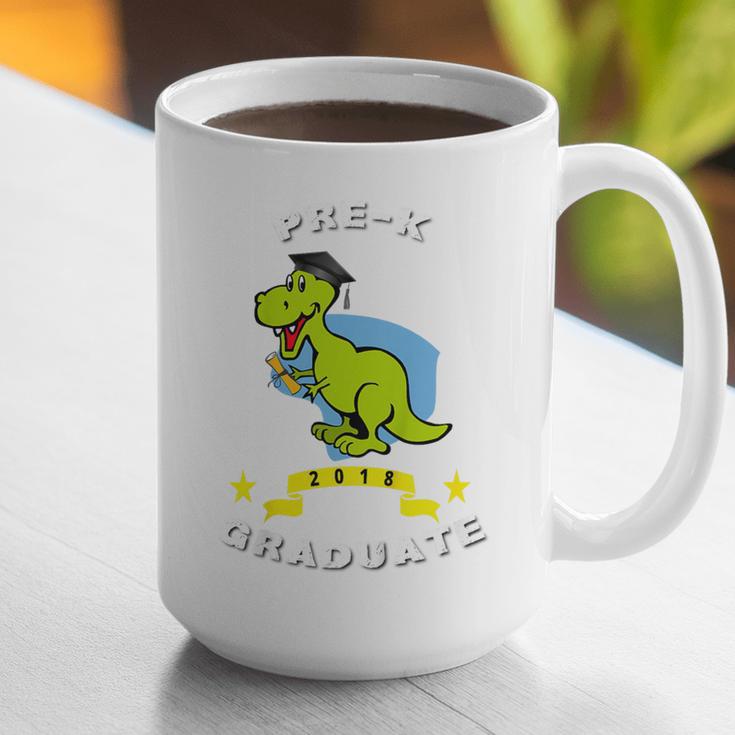 Kids Dinosaur Pre-K Graduation TShirt Kids Preschool Graduation Graphic Print Coffee Mug