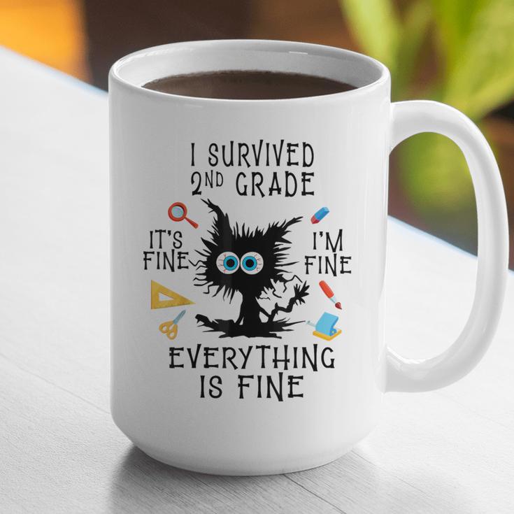 Last Day Of School Student Graduation I Survived 2nd Grade Graphic Print Coffee Mug