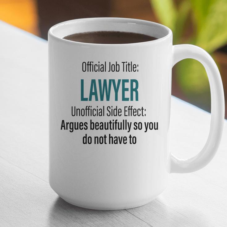 Lawyer Definition Quote Attorney Student Graduation Graphic Print Coffee Mug