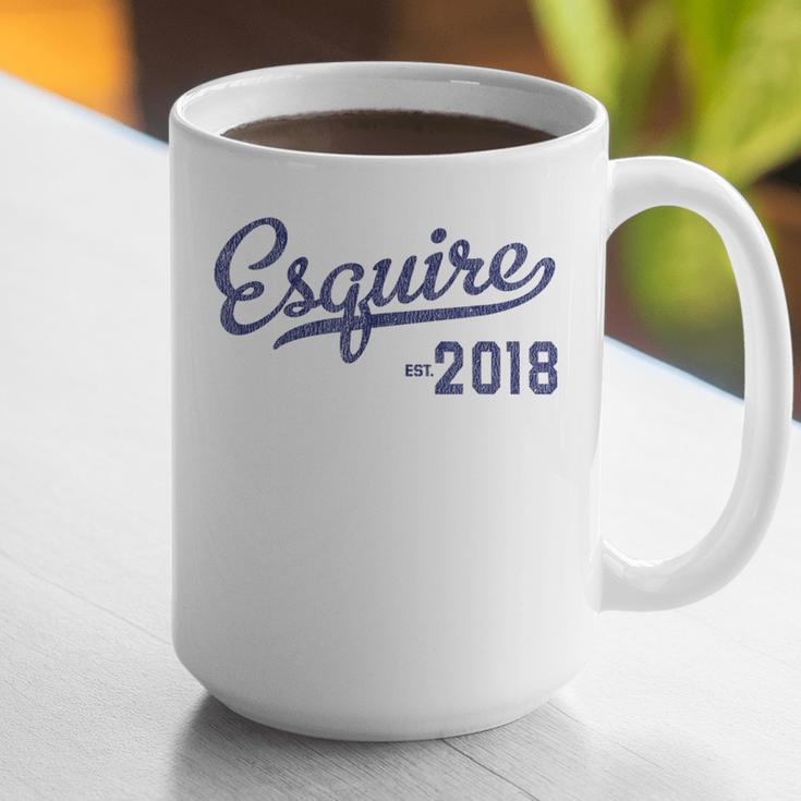 Lawyers Graduation Esquire Est 2018 Graduate Shirt Graphic Print Coffee Mug