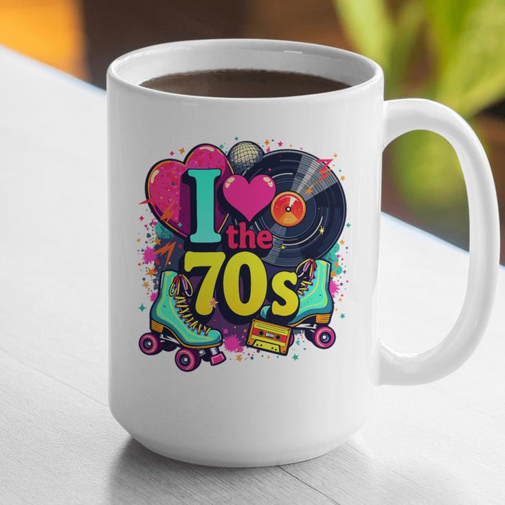 I Love The 70s Vintage Cassette Roller Vinyl Nostalgia 70s Premium Tri-Blend Graphic Print Coffee Mug I Love The 70s Vintage Cassette Roller Vinyl Nostalgia 70s Premium Tri-Blend Graphic Print Coffee Mug