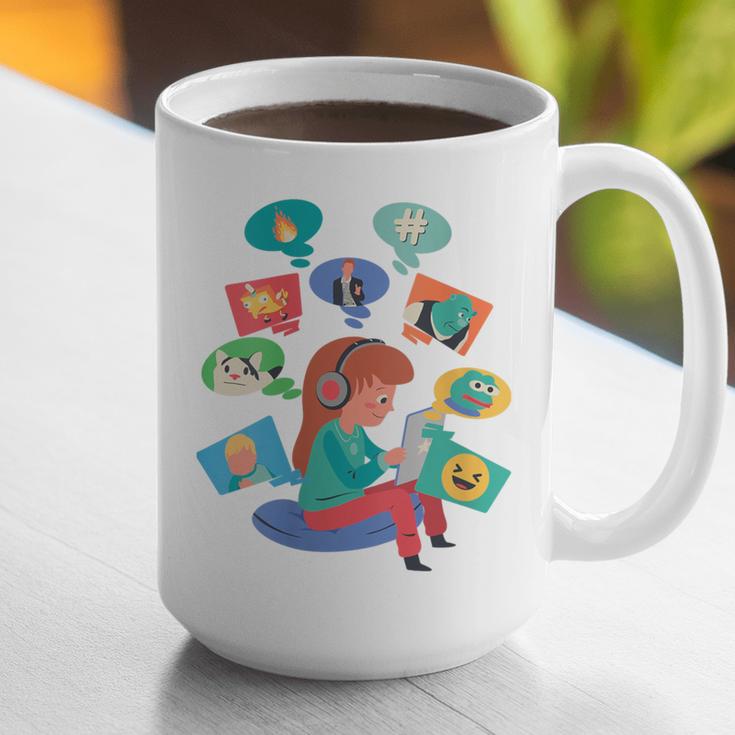 Memes Speak Louder Introvert Anti People Meme Lovers Quiet Graphic Print Coffee Mug