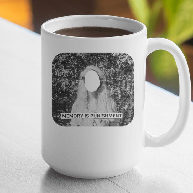 Memory Is A Punishment Surreal Art Trippy Distressed Grunge Graphic Print Coffee Mug