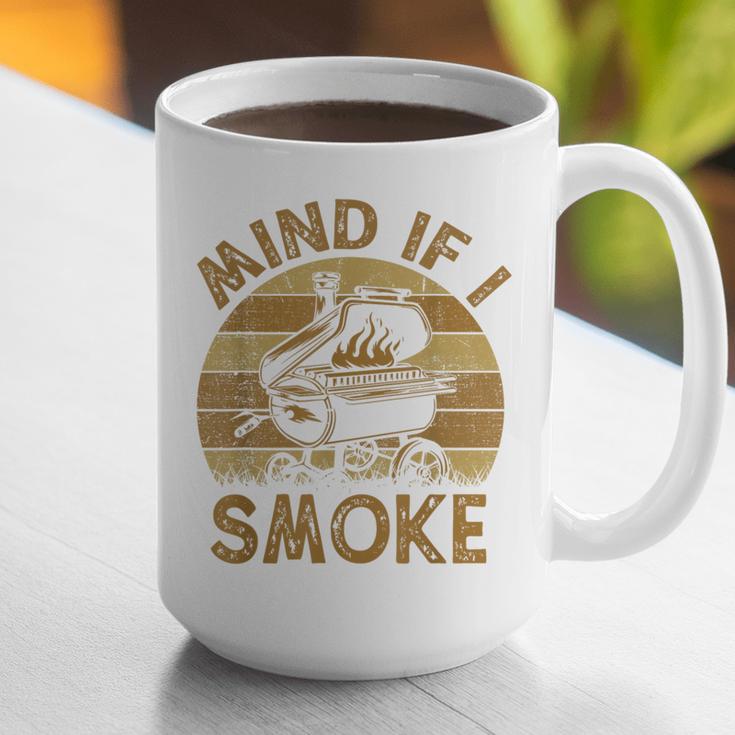 Mind If I Smoke BBQ Barbeque Grilling Chef Dad Graphic Print Coffee Mug