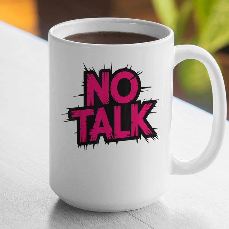 No Small Talk Zone – Introvert Quote Graphic Print Coffee Mug No Small Talk Zone – Introvert Quote Graphic Print Coffee Mug