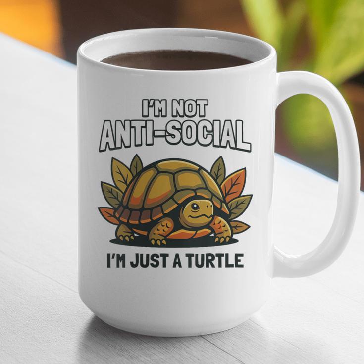 Not Anti Social Im Just A Turtle Sarcastic Introvert Humor Graphic Print Coffee Mug Not Anti Social Im Just A Turtle Sarcastic Introvert Humor Graphic Print Coffee Mug