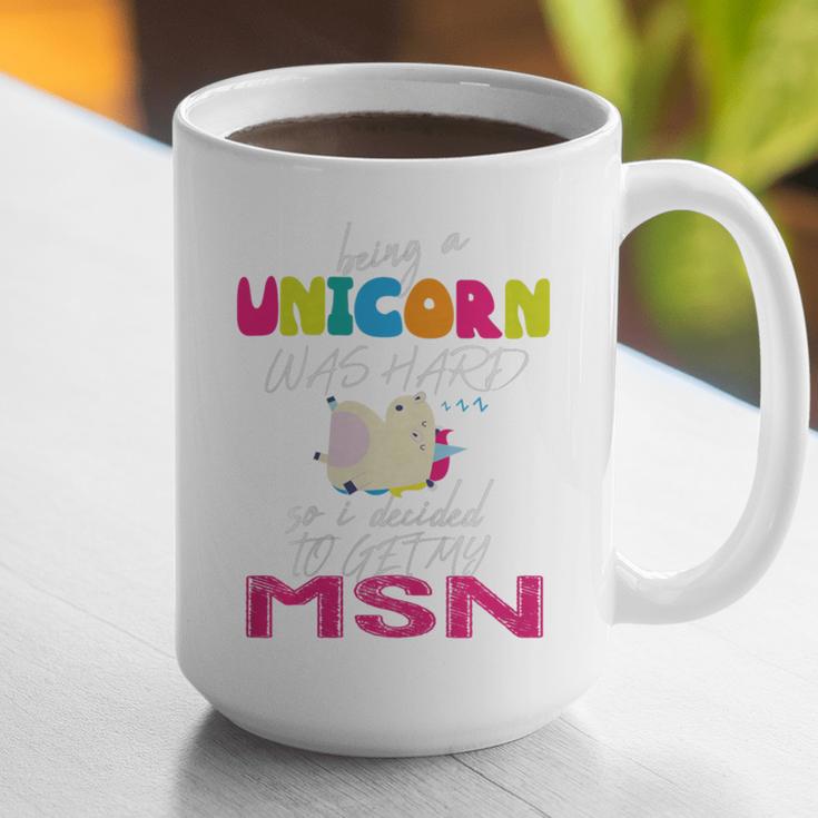 Nurse MSN Graduation Unicorn T-Shirt Nursing School Graphic Print Coffee Mug