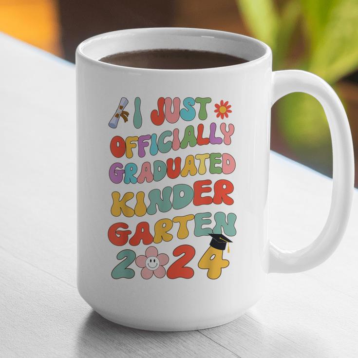 I Officially Graduated Kindergarten Graduation Class 2024 Graphic Print Coffee Mug