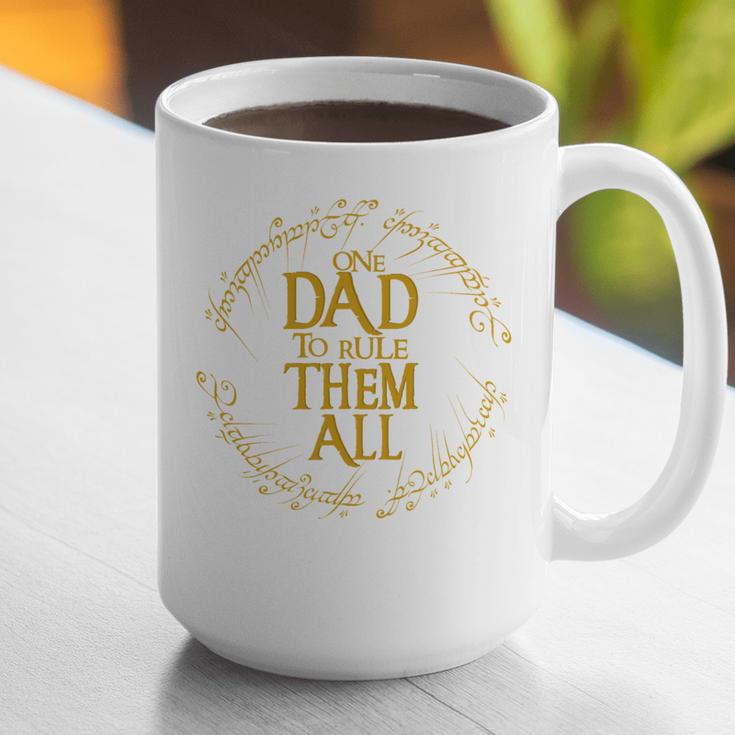 One Dad To Rule Them All Fantasy Nerd Dad Graphic Graphic Print Coffee Mug