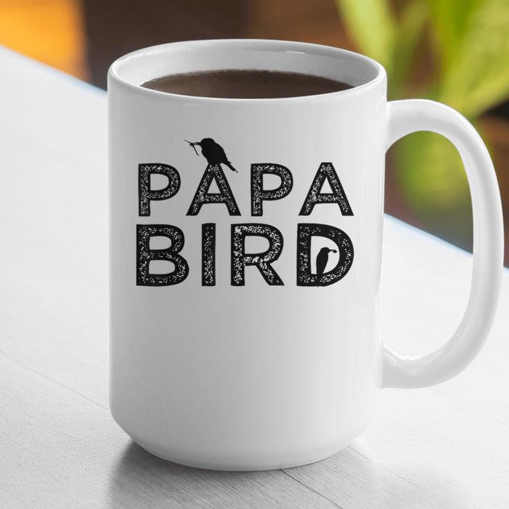 Papa Bird Father Day Dad Birds Quote Saying Graphic Print Coffee Mug