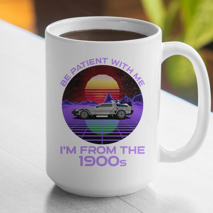 Be Patient With Me I'm From The 1900s Synthwave Graphic Print Coffee Mug