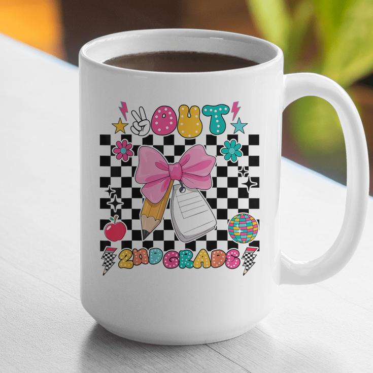 Peace Out 2nd Grade Graduation Last Day School Second Grade Graphic Print Coffee Mug
