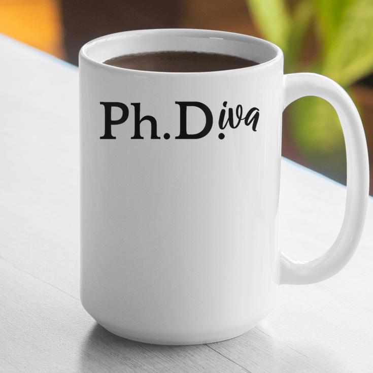 PhD Graduation Women Doctorate Degree PhDiva Graphic Print Coffee Mug