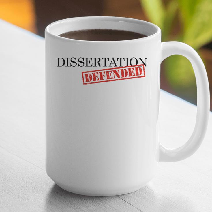 PhD Thesis Defense Graphic Doctoral Graduation Graphic Print Coffee Mug