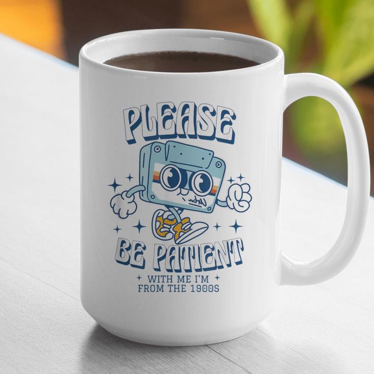 Please Be Patient With Me I'm From The 1900s Cassette Retro Graphic Print Coffee Mug