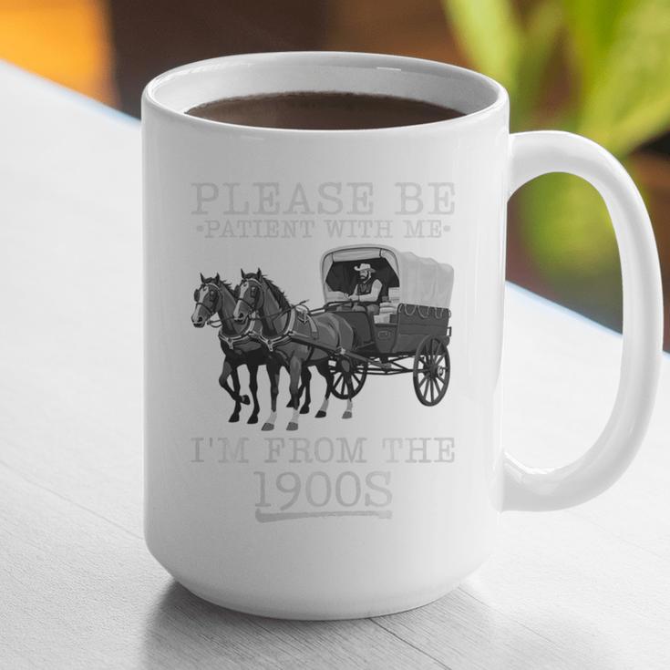 Please Be Patient With Me I'm From The 1900s Humorous Saying Premium Tri-Blend Graphic Print Coffee Mug