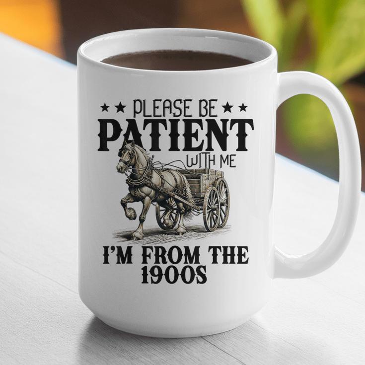 Please Patient I'm From The 1900s Quote Vintage Horse Graphic Print Coffee Mug Please Patient I'm From The 1900s Quote Vintage Horse Graphic Print Coffee Mug