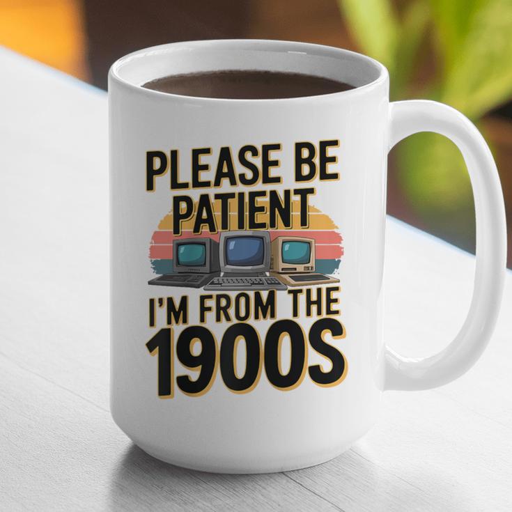 Please Be Patient I'm From The 1900s Retro Computer Raglan Baseball Tee Graphic Print Coffee Mug Please Be Patient I'm From The 1900s Retro Computer Raglan Baseball Tee Graphic Print Coffee Mug