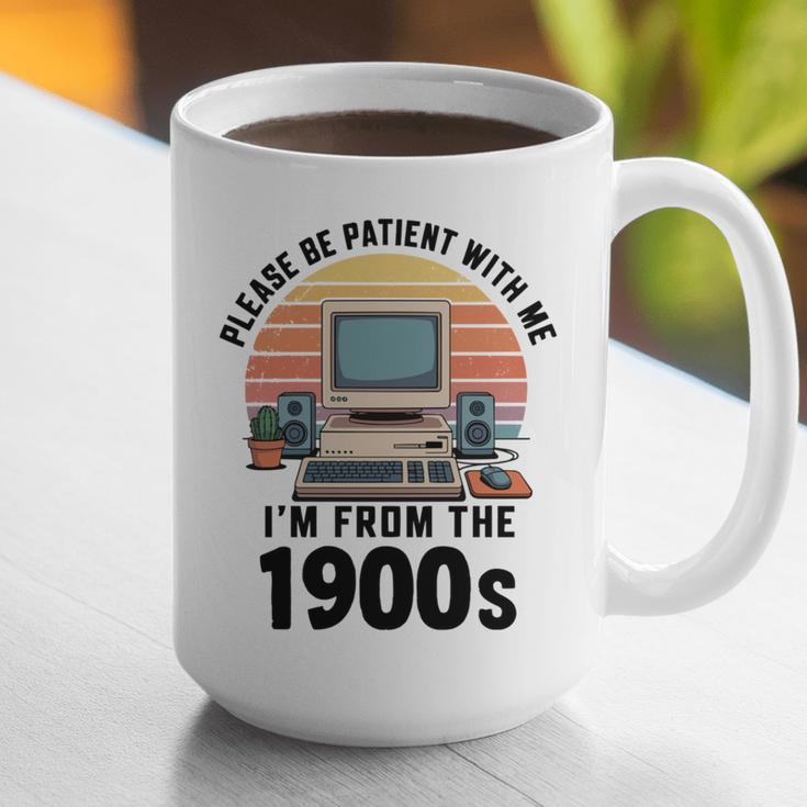 Please Be Patient I'm From The 1900s Retro Vintage Computer Graphic Print Coffee Mug
