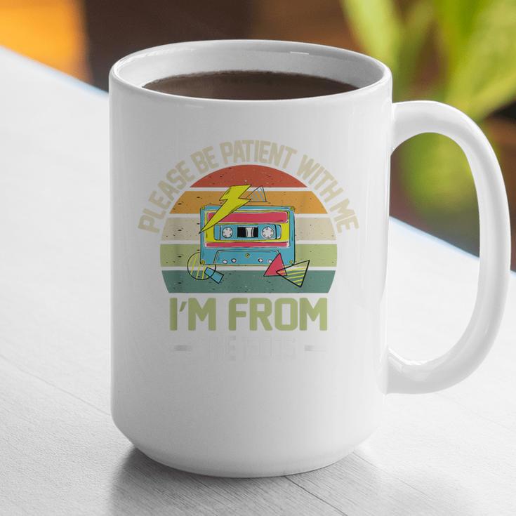 Please Be Patient With Me I'm From The 1900s Vintage Cassett Graphic Print Coffee Mug