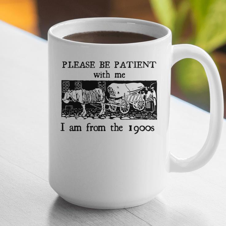Please Be Patient With Me I'm From The 1900s Vintage Drowing Graphic Print Coffee Mug