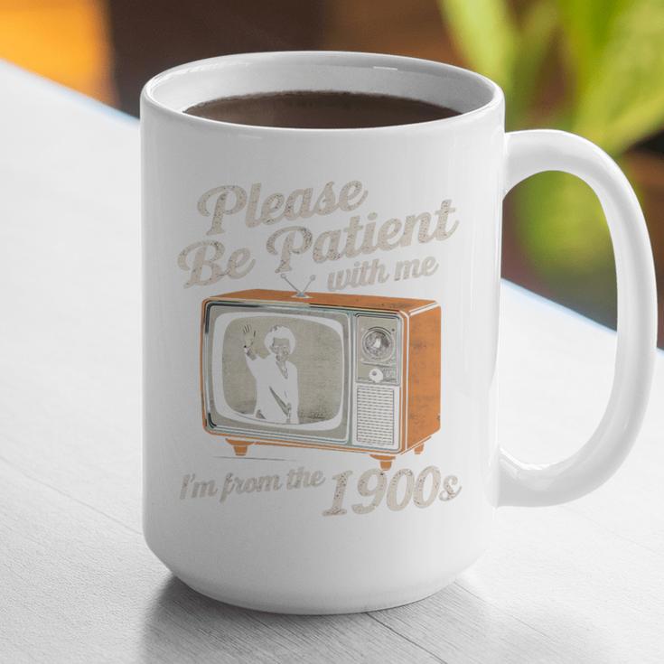 Please Be Patient With Me I'm From The 1900s Vintage TV Premium Graphic Print Coffee Mug