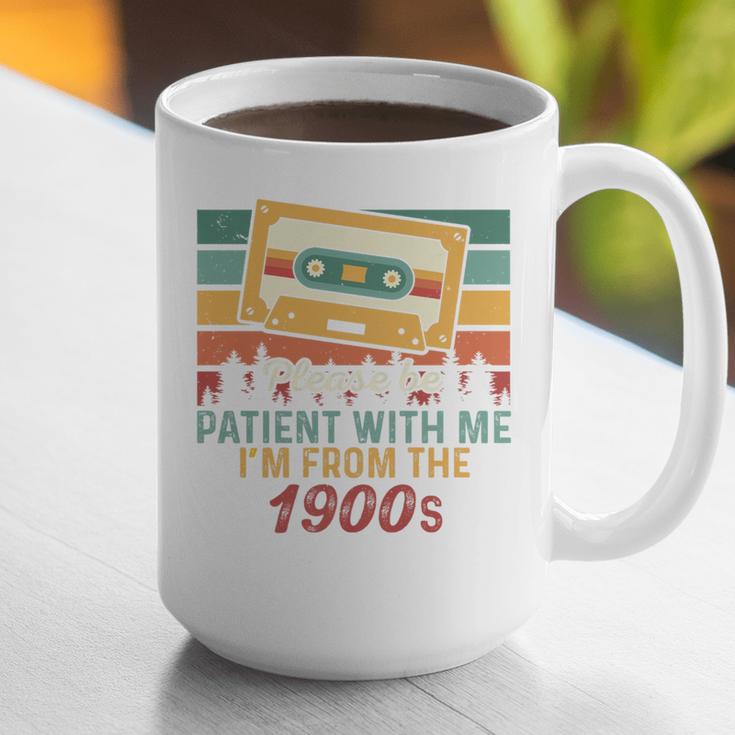 Please Be Patient-With Me I'm From The 1900s Retro Music Premium Graphic Print Coffee Mug