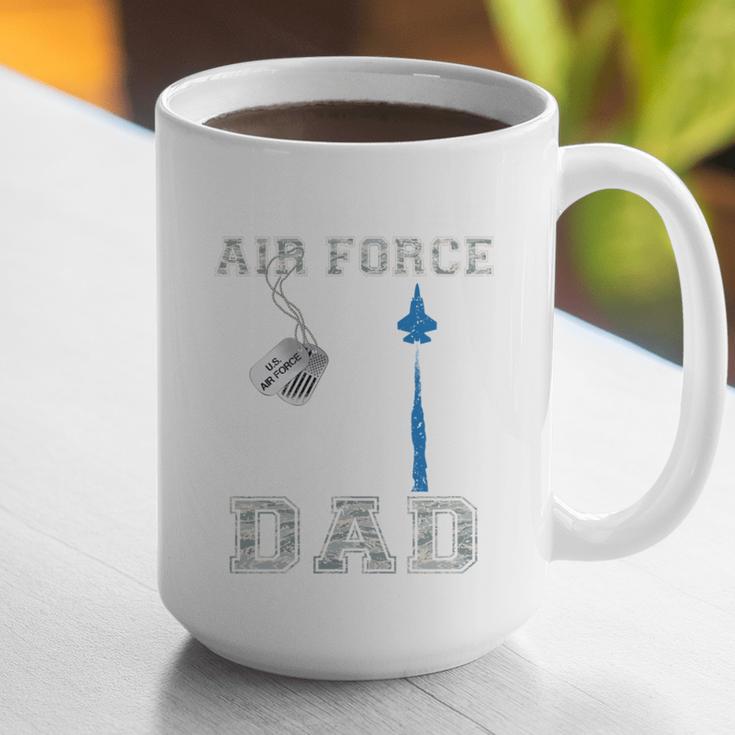 Proud Air Force Dad US Air Force Graduation Dad Graphic Print Coffee Mug