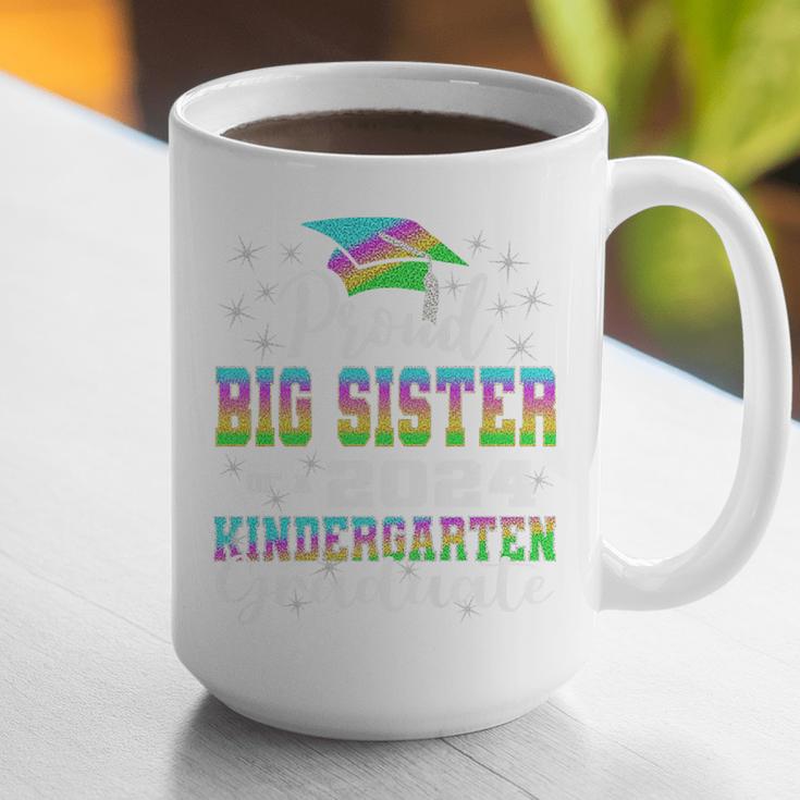 Proud Big Sister Of Kindergarten Graduate 2024 Graduation Premium Graphic Print Coffee Mug