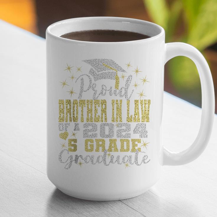 Proud Brother In Law Of 5th Grade Graduate 2024 Graduation Graphic Print Coffee Mug