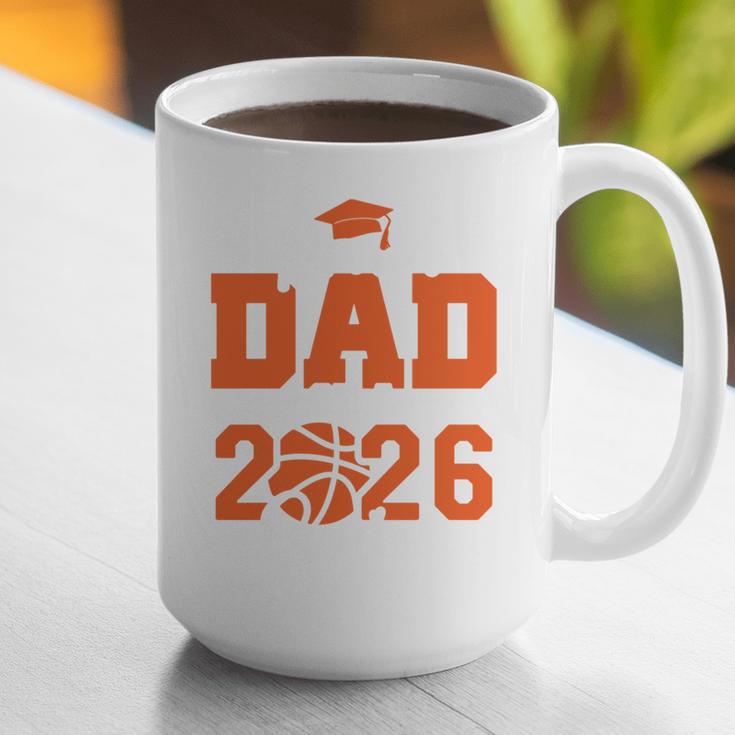 Proud Dad Of A 2026 Senior Basketball Graduation Family Graphic Print Coffee Mug