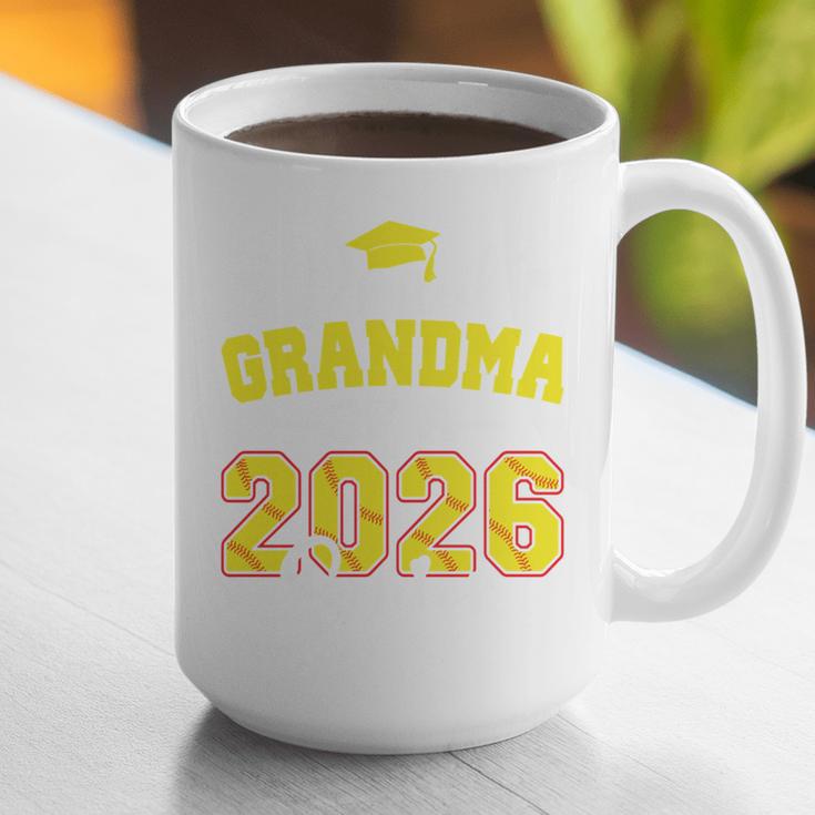 Proud Grandma Of A 2026 Senior Softball Graduation Matching Graphic Print Coffee Mug