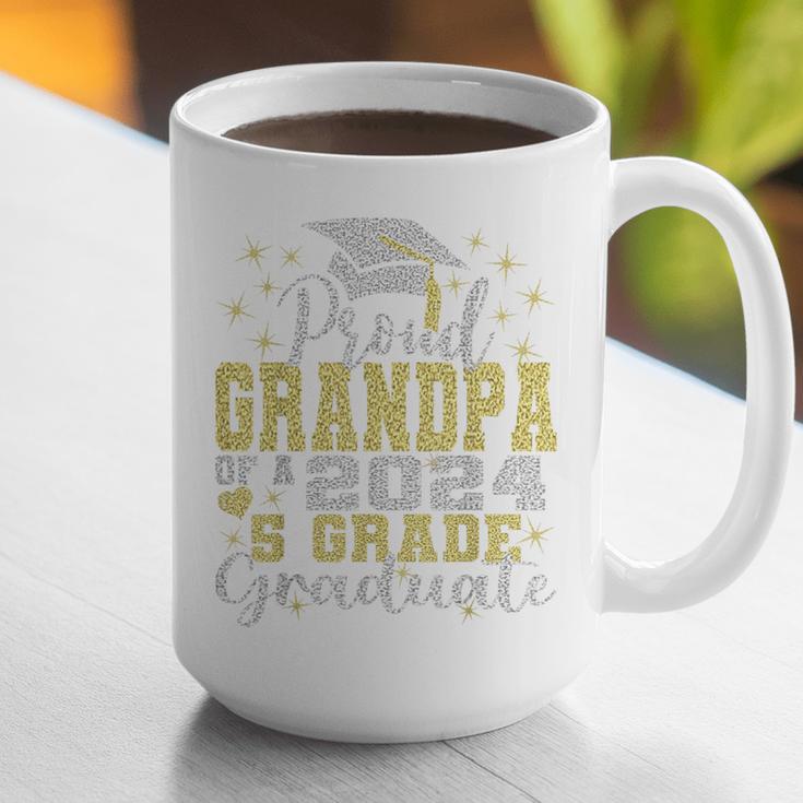 Proud Grandpa Of 5th Grade Graduate 2024 Family Graduation Graphic Print Coffee Mug