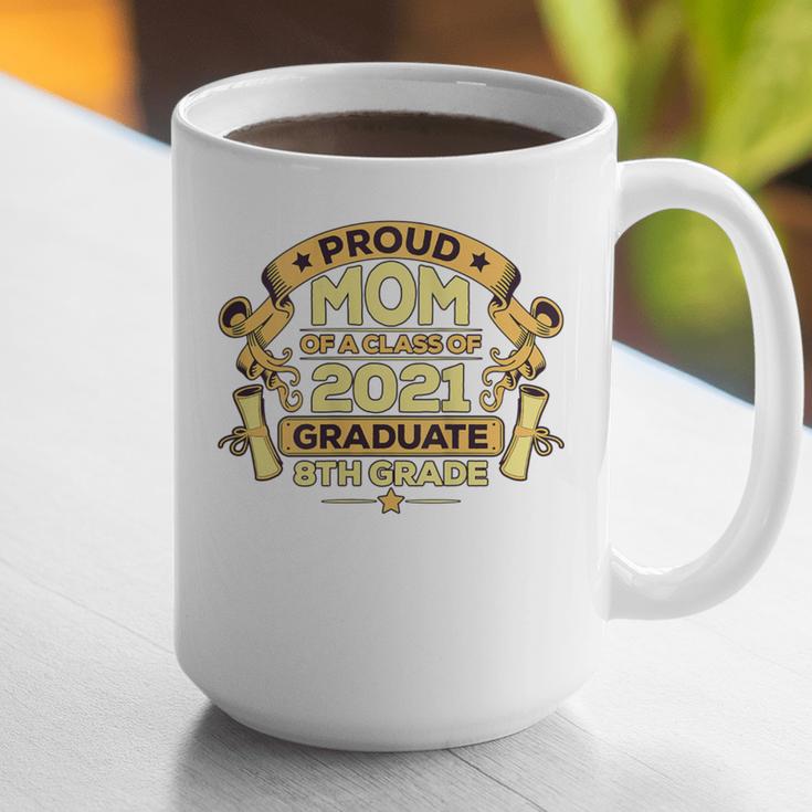 Proud Mom Graduation Of 8th Grade Graduate Graphic Print Coffee Mug