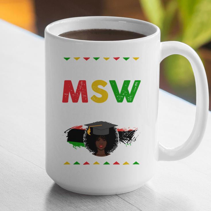 Queen MSW Social Work Grads Masters Graduation Graphic Print Coffee Mug