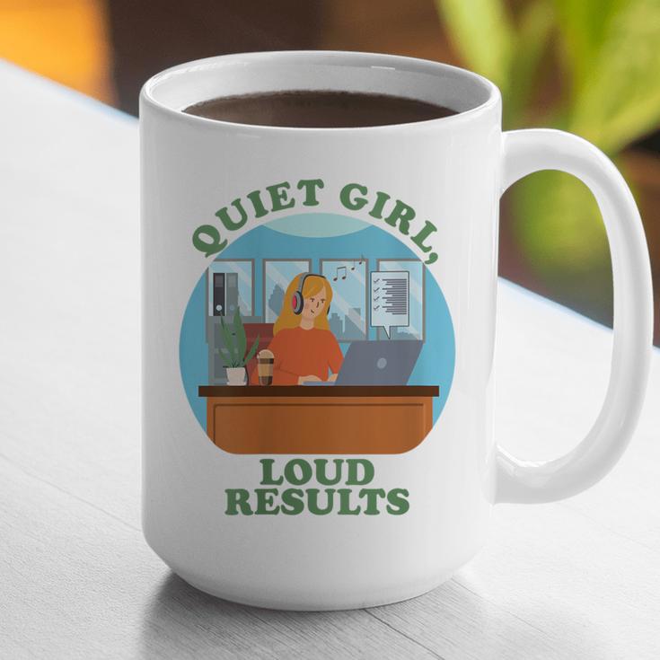 Quiet Girl Loud Results Introvert Office Staff Secretary Graphic Print Coffee Mug Quiet Girl Loud Results Introvert Office Staff Secretary Graphic Print Coffee Mug